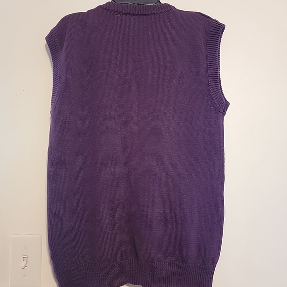 Vintage Grannycore Floral Embroidered Knit Sweater Vest Sm - Picture 5 of 5